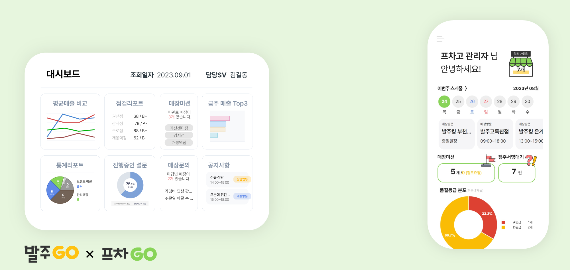 프랜차이즈 필수! 가맹관리 앱, pc프로그램을 제공해요