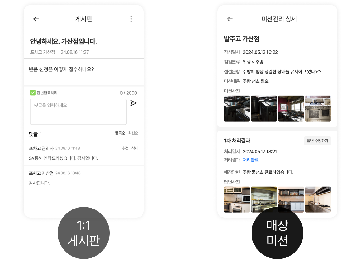 매장 공지도 프차고